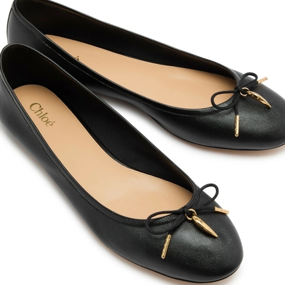 Chloe's Black Sandals Size 37.5 NEW #10